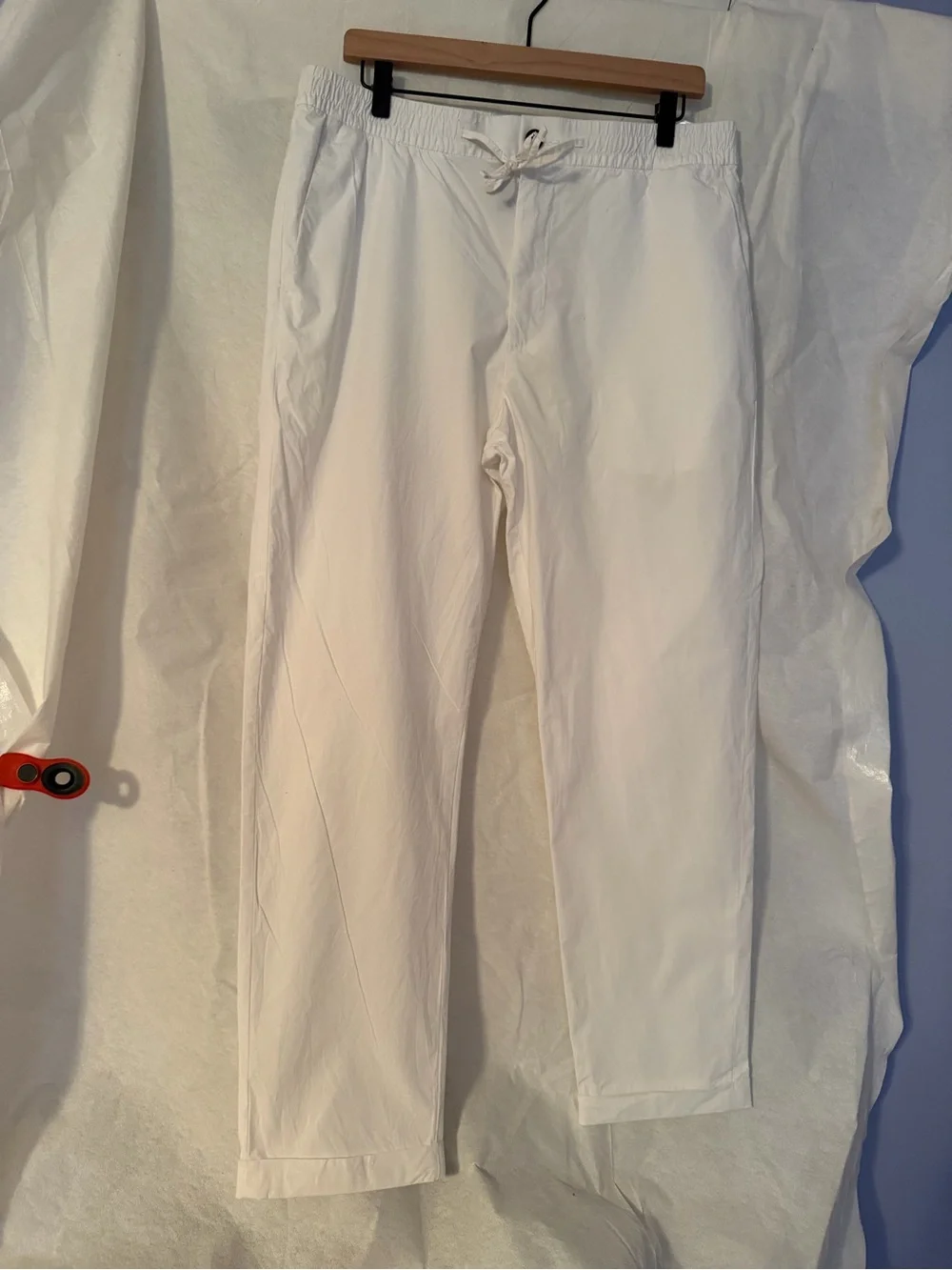 H&M Men's White Drawstring Chinos